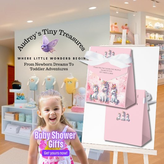 Ballotins de Baby shower Unicorn enchantés