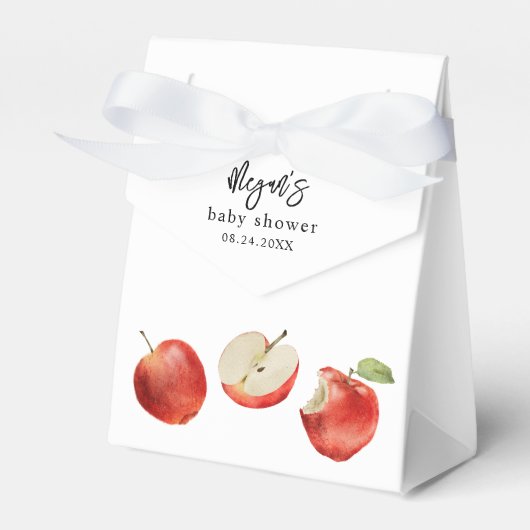 Ballotins de Baby showers de pommes rouges (Verso)