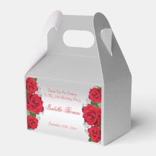 Ballotins De belles roses rouges romantiques pour anniversai