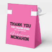 Ballotins de diplômes Hot Pink & Black (Arrière)