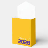 Ballotins de diplômes Jaune doré et Violet (Ouvert)