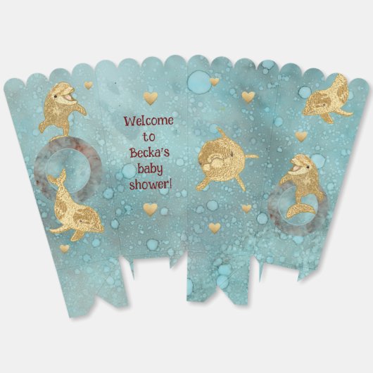 Ballotins de douche Dolphin Or (Déplié)