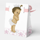 Ballotins de douche pour bébé afro-américain rose (Arrière)