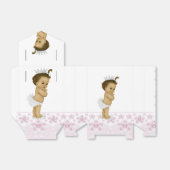 Ballotins de douche pour bébé afro-américain rose (Déplié)