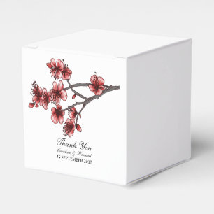 Ballotins de fleurs de cerisiers simples rouges