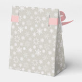 Ballotins de flocon de neige gris et rose (Arrière)