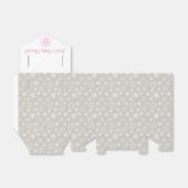 Ballotins de flocon de neige gris et rose (Déplié)