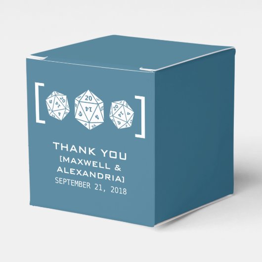 Ballotins de jeu de dés Blue D20 (Verso)