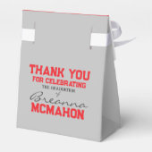 Ballotins de la Graduation gris et rouge argent (Arrière)