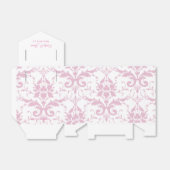 Ballotins de réception de mariage Coronation rose (Déplié)