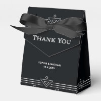 Déco moderne | Élégant Mariage noir et blanc Onyx