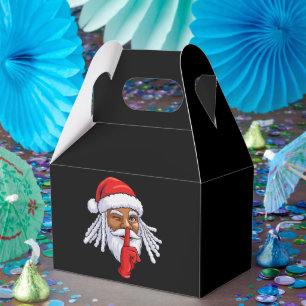 Ballotins Décoration de fête de Noël du Père Noël afro-améri