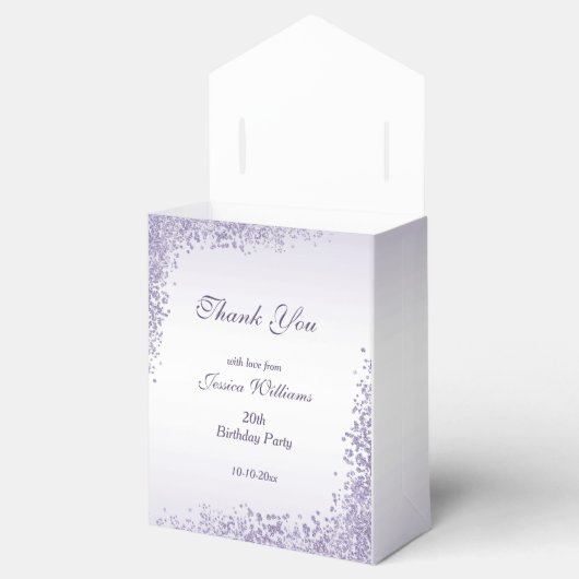 Ballotins Décoration Parties scintillant violet parkly Anniv (Ouvert)