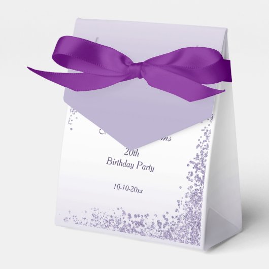 Ballotins Décoration Parties scintillant violet parkly Anniv (Verso)