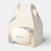 Ballotins Decorative Floral Frame with Pearls Favor Box (Arrière)