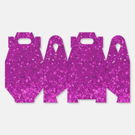 Ballotins Deep Pink Glam Faux Glitter Pattern (Déplié)