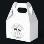 Ballotins Deer Monogram Mariage campagnard rustique Nom du c<br><div class="desc">Un élégant mariage rustique de cerf monogramme nom de couple design pour vous de customiser avec les noms,  initiales et date mariage du couple heureux. Vous pouvez modifier la taille de la police et l'espacement des lettres à l'aide de l'outil de conception.</div>