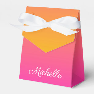 Ballotins dégradé jaune et rose ombre