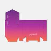 Ballotins dégradé violet, rose et orange foncé (Déplié)