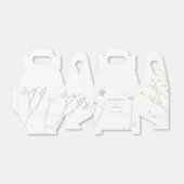 Ballotins délicate boîte de mariage fleur sauvage (Déplié)