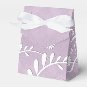Ballotins Delicate Floral Mariage Favor Box Lavender