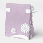 Ballotins Delicate Floral Mariage Favor Box Lavender (Arrière)