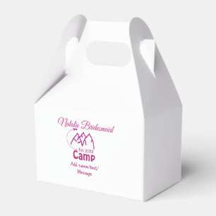 Ballotins Demoiselle d'honneur de camp rose ajouter nom date