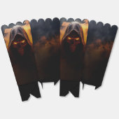 Ballotins Démon foncé avec fumée orange halloween popcorn bo (Déplié)