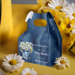 Ballotins Denim Blue Jean   Baby shower floral de Daisies