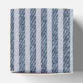 Ballotins Denim Coquette Bow Blue Jean Birthday Favor Box (Haut)