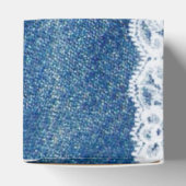 Ballotins Denim & Dentelle Imprimé mariage Favor Boxes Perso (Haut)