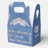 Ballotins Denim Jean poches, chatons et dentelle (Ouvert)