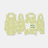 Ballotins Dent mignonne sur vert - Boîte de préférence de fê (Déplié)