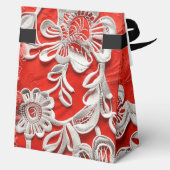 Ballotins Dentelle blanche sur fond rouge (Verso)