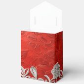 Ballotins Dentelle blanche sur fond rouge (Ouvrir)