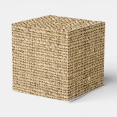 Ballotins Dentelle, fleur de ruban et mariage de burlap (Arrière)