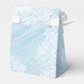 Ballotins Dentelle florale blanche et satin bleu pâle (Arrière)