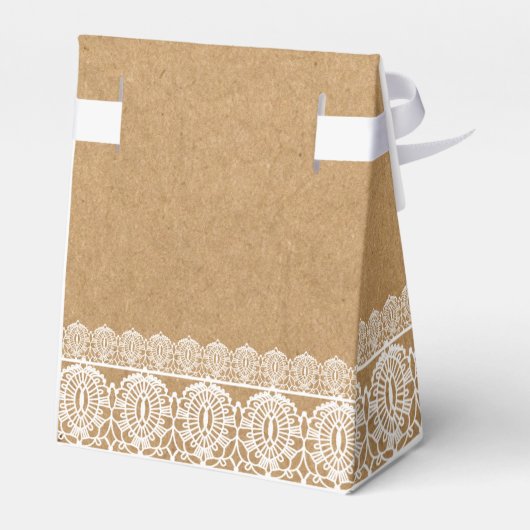 Ballotins Dentelle rustique et Merci Mariage en papier Jaune (Arrière)