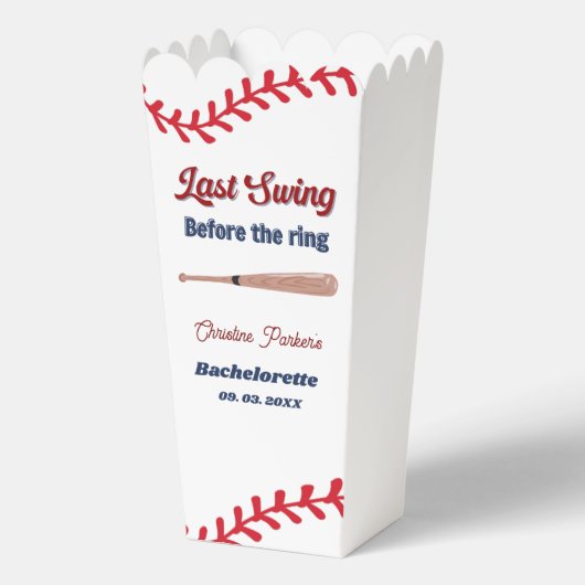 Ballotins Dernier Swing avant la bague Baseball Enterrement (Recto)