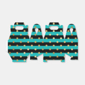 Ballotins Des rayures turquoise avec fête d'anniversaire Poi (Déplié)