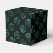 Ballotins Dés RPG | Joueur de rôle tableau vert turquoise pe (Arrière)