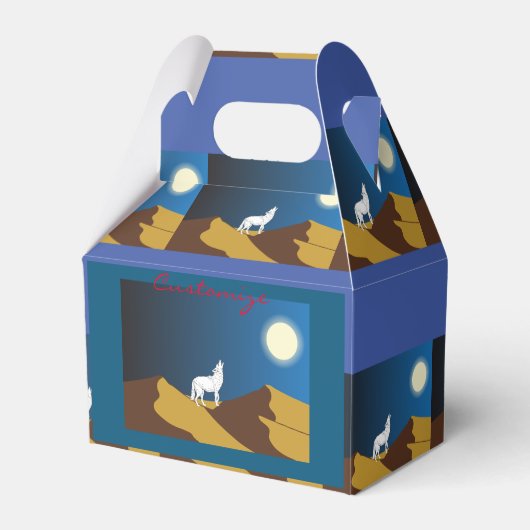 Ballotins Desert Coyote Howling Pleine lune Thunder_Cove (Verso)