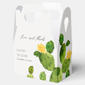 BALLOTINS DÉSERT D'EAU VERTE MONOGRAMME DE FLEURS CACTUS (Ouvert)