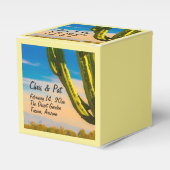 Ballotins Desert Saguaro Cactus Mariage Date Lieu (Verso)