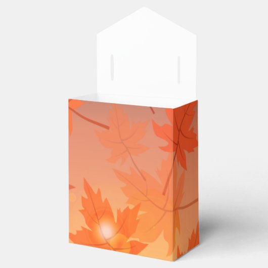 Ballotins Design d'automne avec feuilles d'érable et effet b (Ouvert)