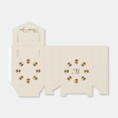 Ballotins Design de dégradé métallique. Monogramme (Déplié)