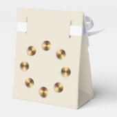 Ballotins Design de dégradé métallique. Monogramme (Arrière)