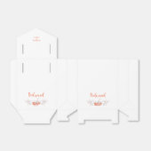 Ballotins Design floral with Bridesmaid quote in Corail (Déplié)