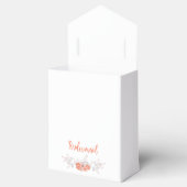 Ballotins Design floral with Bridesmaid quote in Corail (Ouvert)