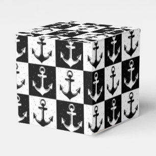 Ballotins Design Motif Ancre en blanc noir